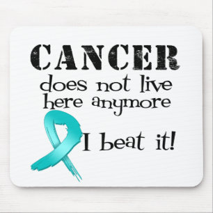 Tapis De Souris Le Cancer ovarien ne vit ici plus