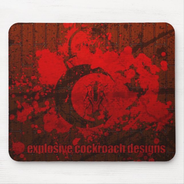 Tapis De Souris Le cancrelat explosif conçoit Mousepad (Devant)