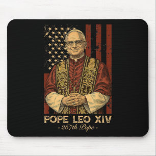 Tapis De Souris Le cardinal Robert Francis Prévost le pape Leo Xiv