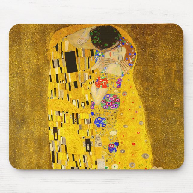 Tapis De Souris Le célèbre tableau de Gustav Klimt The Kiss (Devant)