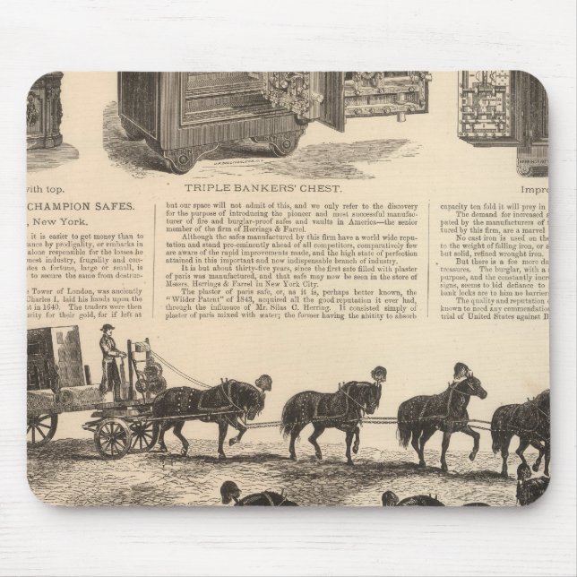 Tapis De Souris Le champion des brevets de Herring en sécurité (Devant)