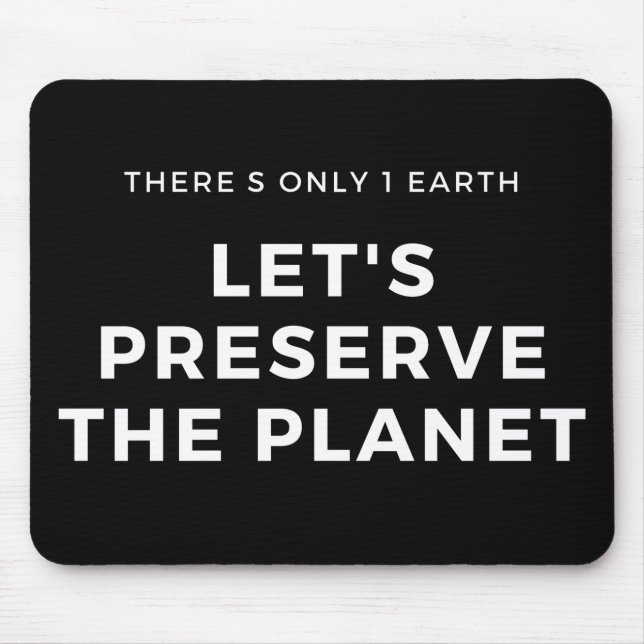 Tapis De Souris le changement climatique est réel (Devant)