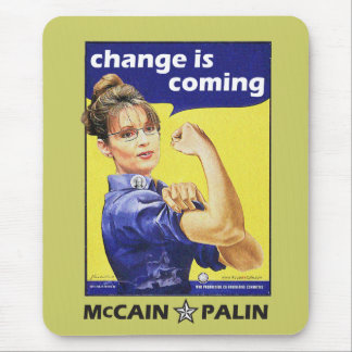 Tapis De Souris le "changement est" Mccain/Parti Républicain