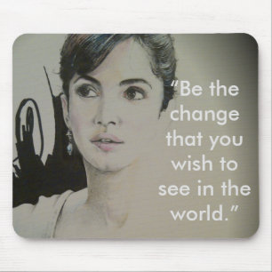 Tapis De Souris Le changement n'est pas un spectateur Sport Art Im