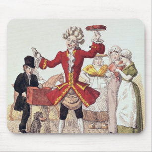 Tapis De Souris Le chanteur de rue, gravé par Alois Senefelder