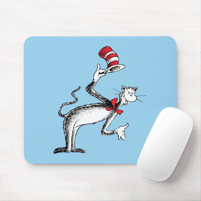 Tapis De Souris Le Chat Chapeauté s'incline (Avec souris)