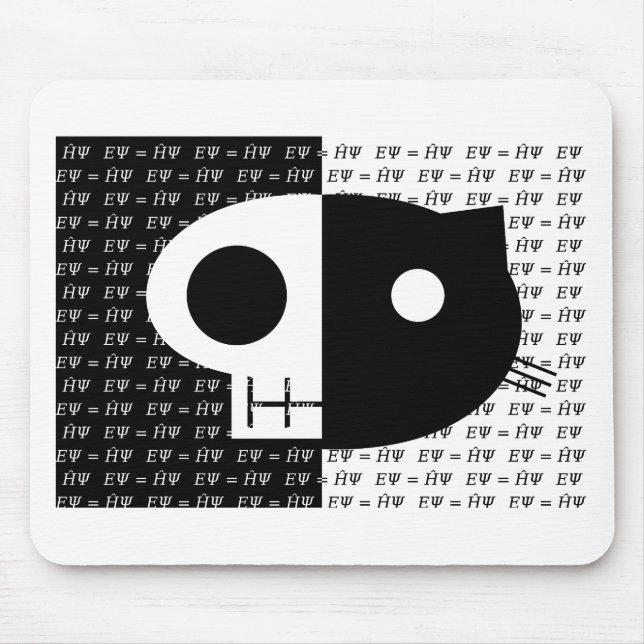 Tapis De Souris Le chat de Schrödinger (Devant)