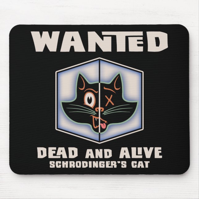 Tapis De Souris Le chat de Schrodinger Recherché (Devant)