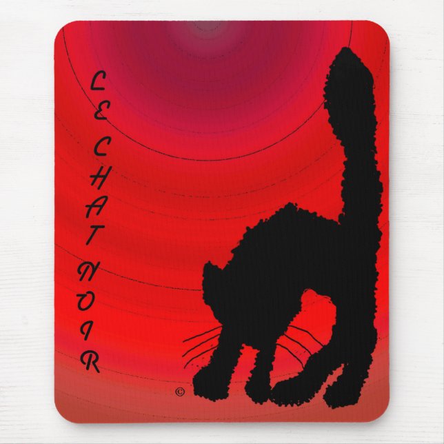 Tapis De Souris Le Chat Noir (Devant)