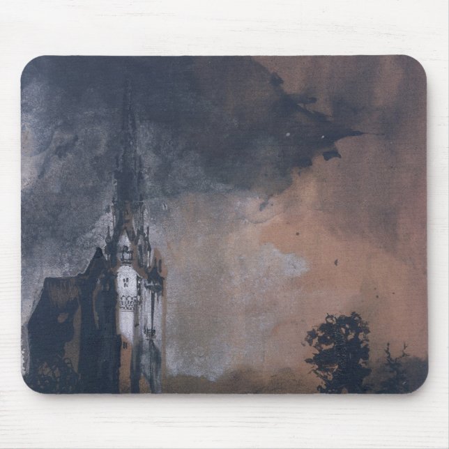 Tapis De Souris Le château dans le clair de lune (Devant)