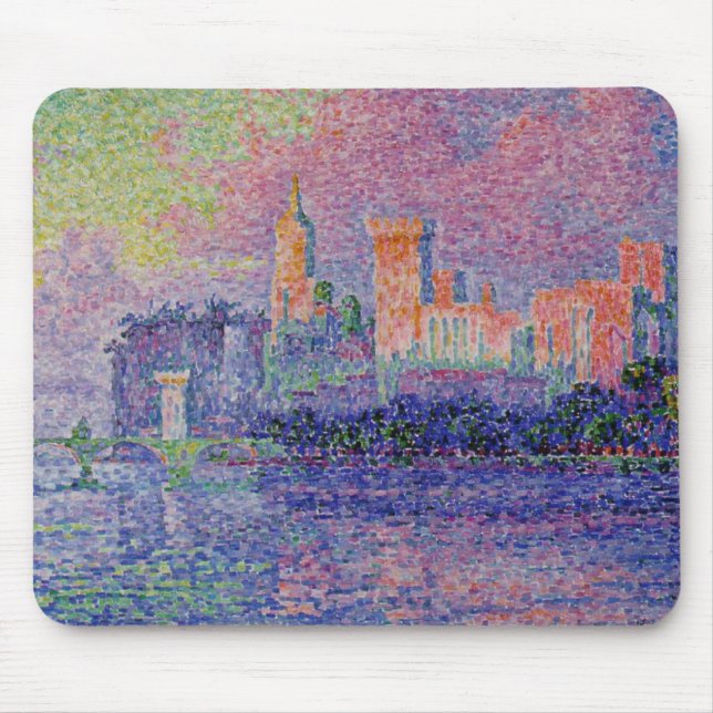 Tapis De Souris Le Château des Papes de Signac (Devant)