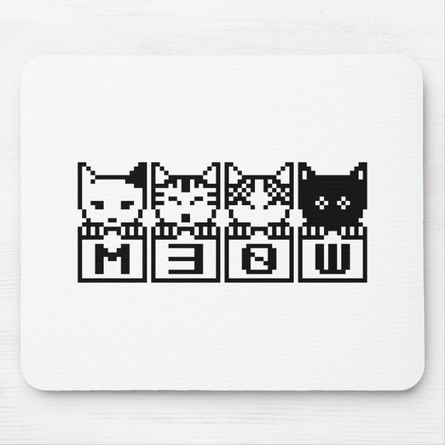 TAPIS DE SOURIS LE CHATS M30W 8 BITS (Devant)