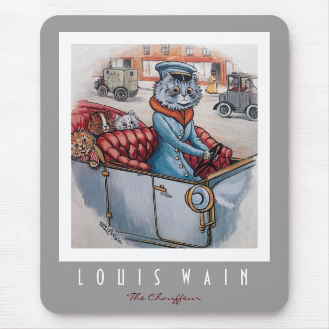 Tapis De Souris Le chauffeur de chat (Devant)