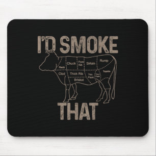 Tapis De Souris Le Chef Boucher Cook Bbq Id Fumer Que Vache Boeuf