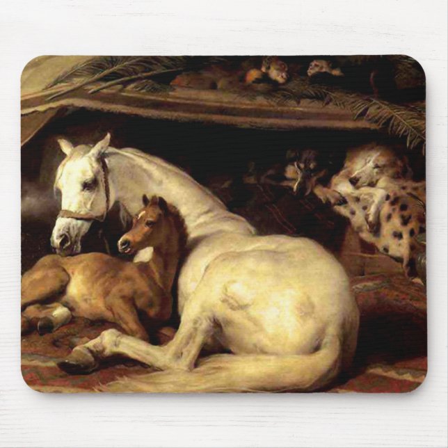 Tapis De Souris Le cheval vintage (Devant)