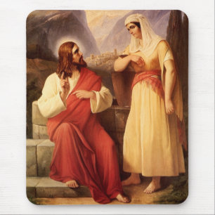 Tapis De Souris Le Christ et le Samaritain par Christian Schleisne