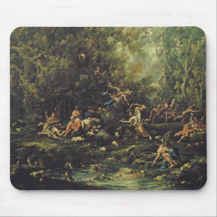 Tapis De Souris Le Christ s'est occupé par les anges, c.1725-30