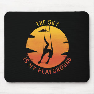 Tapis De Souris Le ciel est mon terrain de jeu Yoga aérien Aeriali