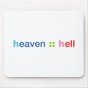 Tapis De Souris Le ciel et l'enfer