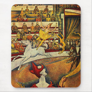 Tapis De Souris Le cirque de Georges Seurat (1891)