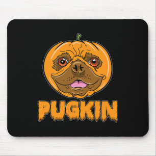 Tapis De Souris Le Citrouille de Bulldog Frenchie Pugkin Halloween