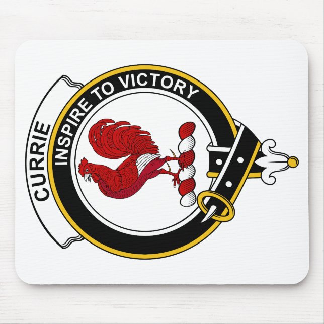 Tapis De Souris Le clan de Currie Badge (Devant)
