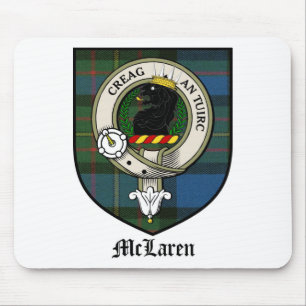 Tapis De Souris Le clan de McLaren Crest le tartan d'insigne