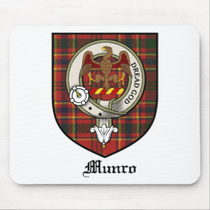 Tapis De Souris Le clan de Munro Crest le tartan d'insigne