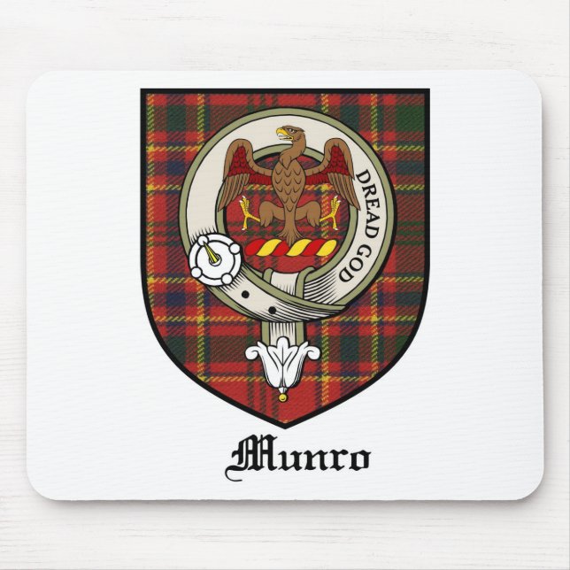 Tapis De Souris Le clan de Munro Crest le tartan d'insigne (Devant)