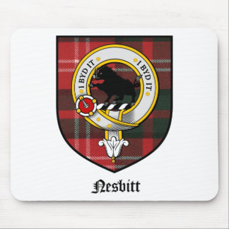 Tapis De Souris Le clan de Nesbitt Crest le tartan d'insigne