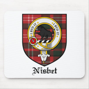 Tapis De Souris Le clan de Nisbet Crest le tartan d'insigne