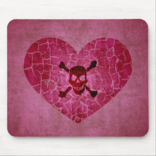 Tapis De Souris Le coeur brisé grunge gothique