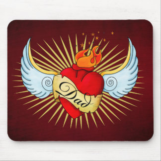 Tapis De Souris Le coeur du papa