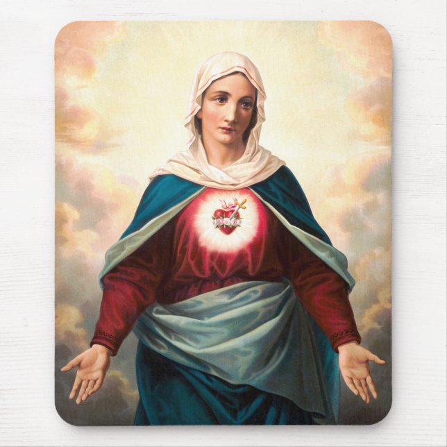 Tapis De Souris Le Cœur immaculé de Marie (Devant)