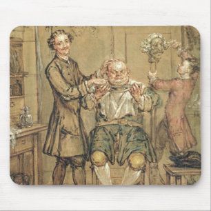Tapis De Souris Le coiffeur, c.1760-69 (huile sur la toile)