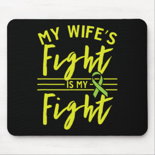 Tapis De Souris Le combat de la femme est ma lutte contre la malad