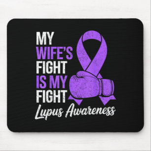 Tapis De Souris Le combat de ma femme est le combat de sensibilisa