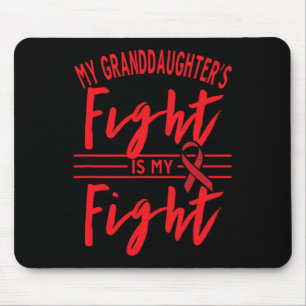 Tapis De Souris Le combat de ma petite-fille est mon combat Cancer
