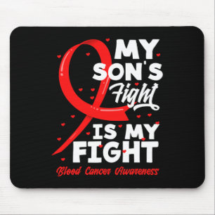 Tapis De Souris Le combat de mon fils est ma lutte contre le cance