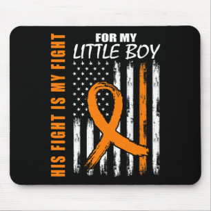 Tapis De Souris Le combat est mon combat petit garçon Fils Leukemi
