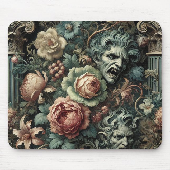 Tapis De Souris ⚰️ Le Conseil du chagrin - Gothique victorien (Devant)