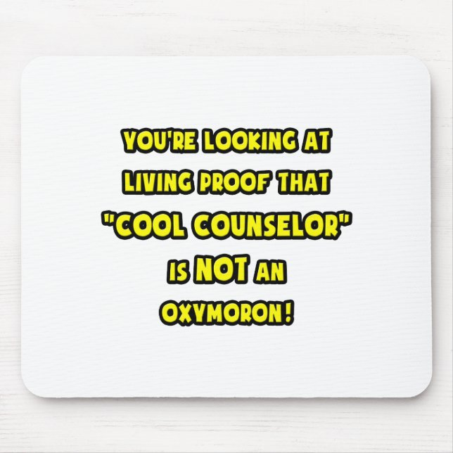 Tapis De Souris Le conseiller cool n'est PAS un oxymore (Devant)