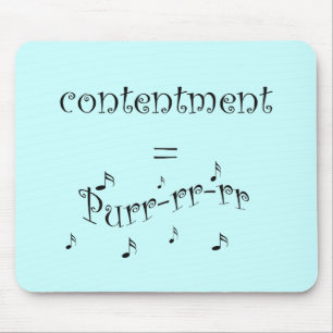 Tapis De Souris le contenu est égal à purr avec des notes musicale
