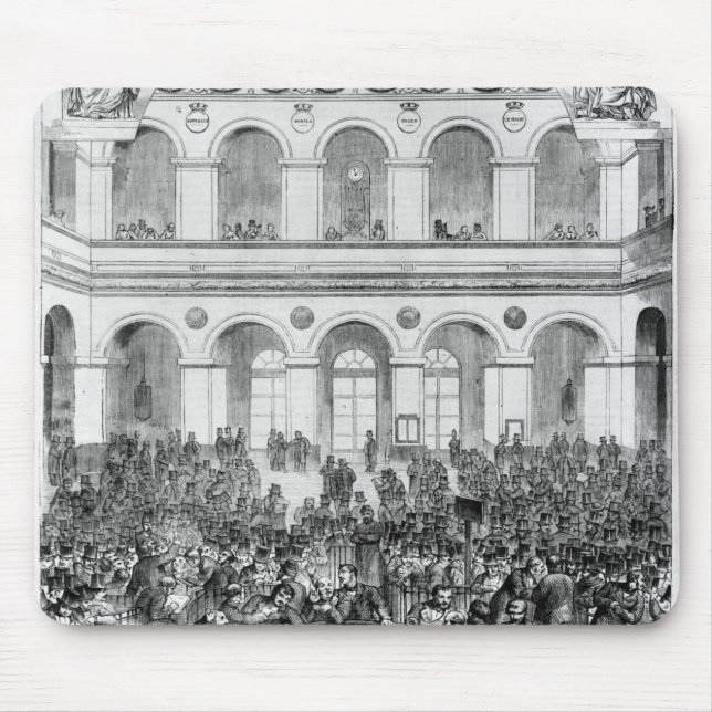 Tapis De Souris Le "Corbeille" à la bourse de Paris, 1873 (Devant)