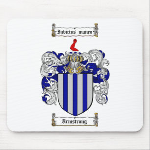 TAPIS DE SOURIS LE CREST DE FAMILLE D'ARMSTRONG - MANTEAU