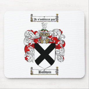 TAPIS DE SOURIS LE CREST DE FAMILLE DE BALDWIN - MANTEAU DE