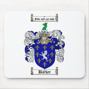 TAPIS DE SOURIS LE CREST DE FAMILLE DE BARKER - MANTEAU DE BARKER