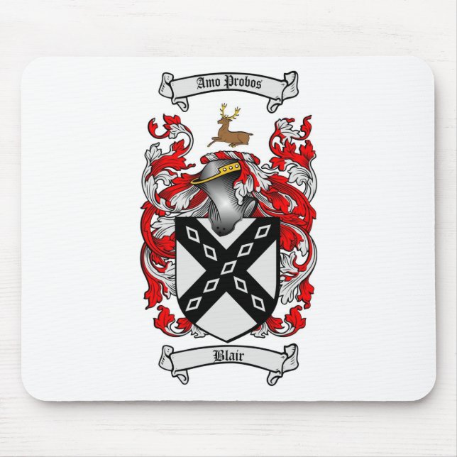 TAPIS DE SOURIS LE CREST DE FAMILLE DE BLAIR - MANTEAU DE BLAIR (Devant)