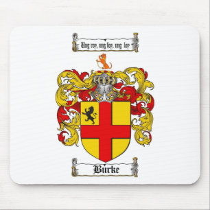 TAPIS DE SOURIS LE CREST DE FAMILLE DE BURKE - MANTEAU DE BURKE
