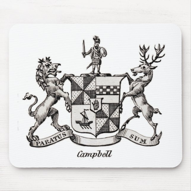 TAPIS DE SOURIS LE CREST DE FAMILLE DE CAMPBELL (Devant)